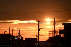 空　今日の夕焼け