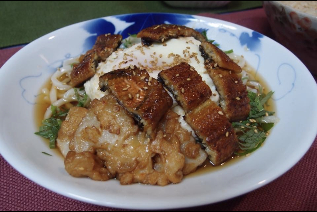 うなぎとろろうどん。