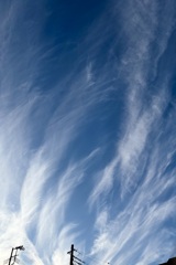 流れる雲を見つめながら...