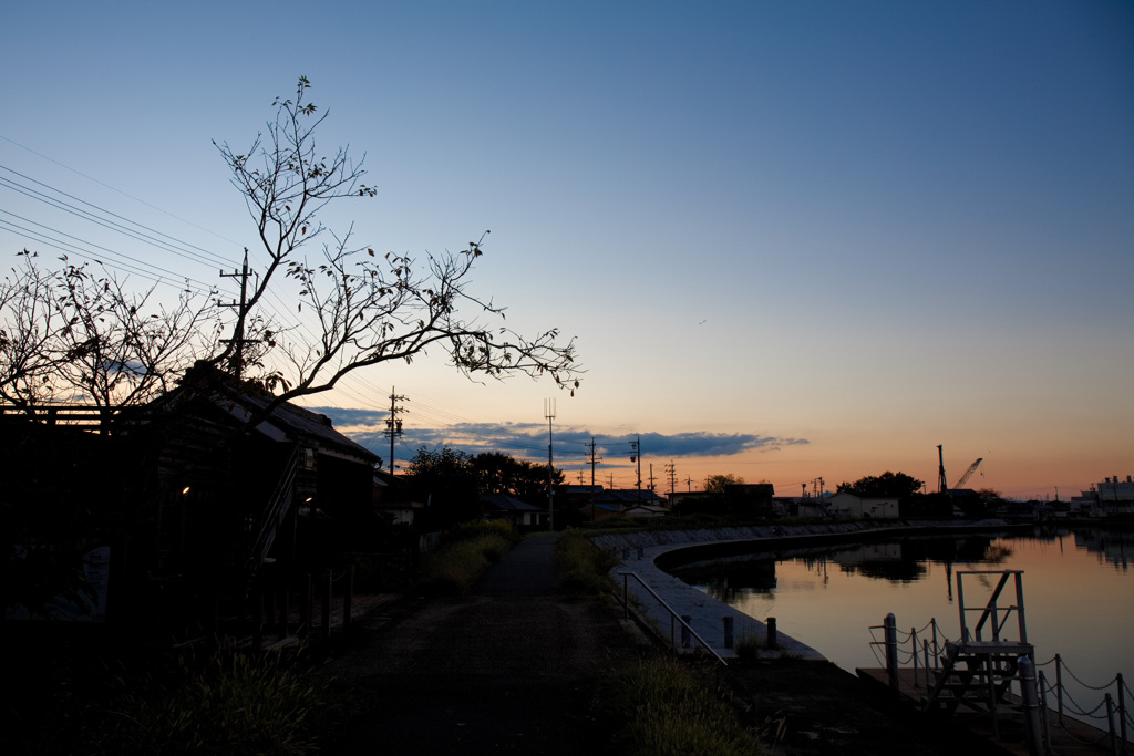 勢田川夕景5