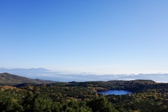 浅間山と白駒池