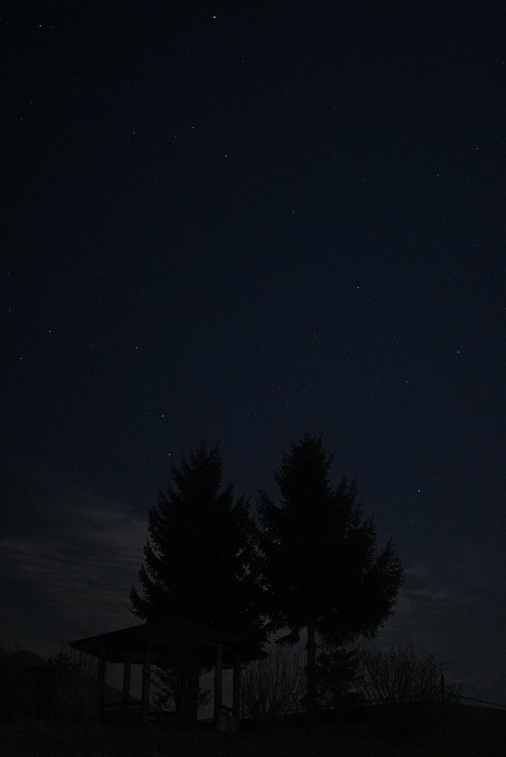 夜の八ヶ岳高原：展望台