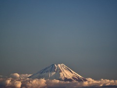 空、雲、雪、そして富士