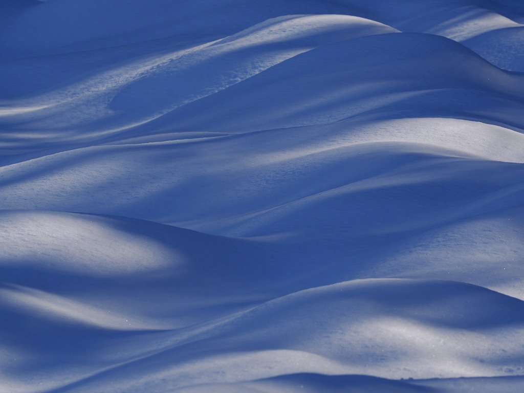 雪と光と影のコラボレーション