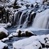 雪と氷と滝のコラボレーション