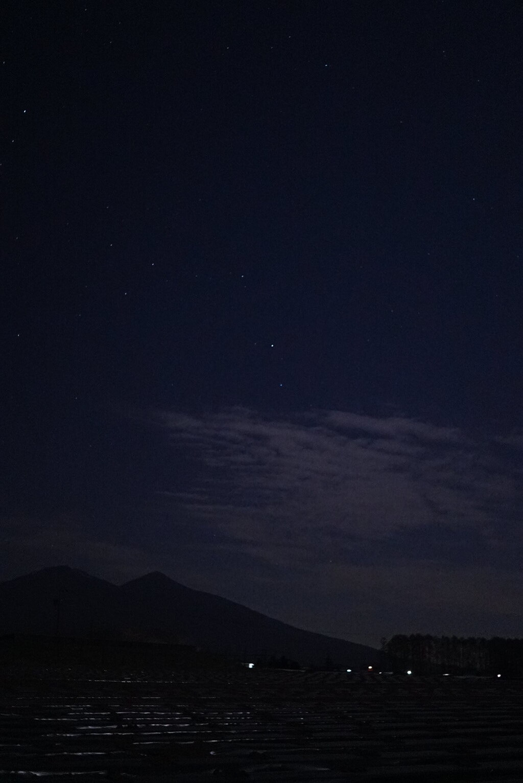 八ヶ岳高原の夜：月光