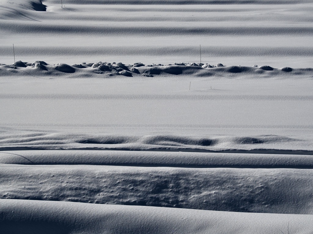 ある山里の雪景色