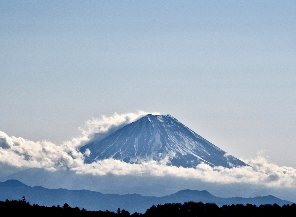雲と富士山の饗宴