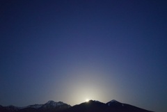 八ヶ岳の「月の出」