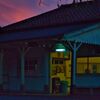黄昏の上総鶴舞駅