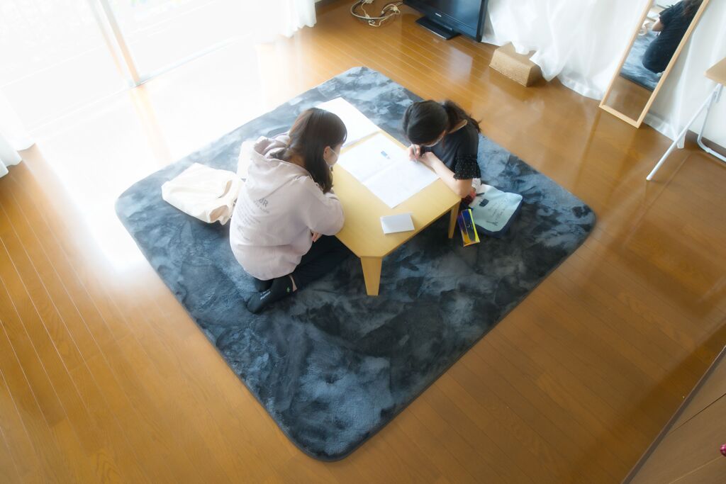 陽だまりの中でお勉強