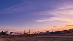 夕暮れのひたち号