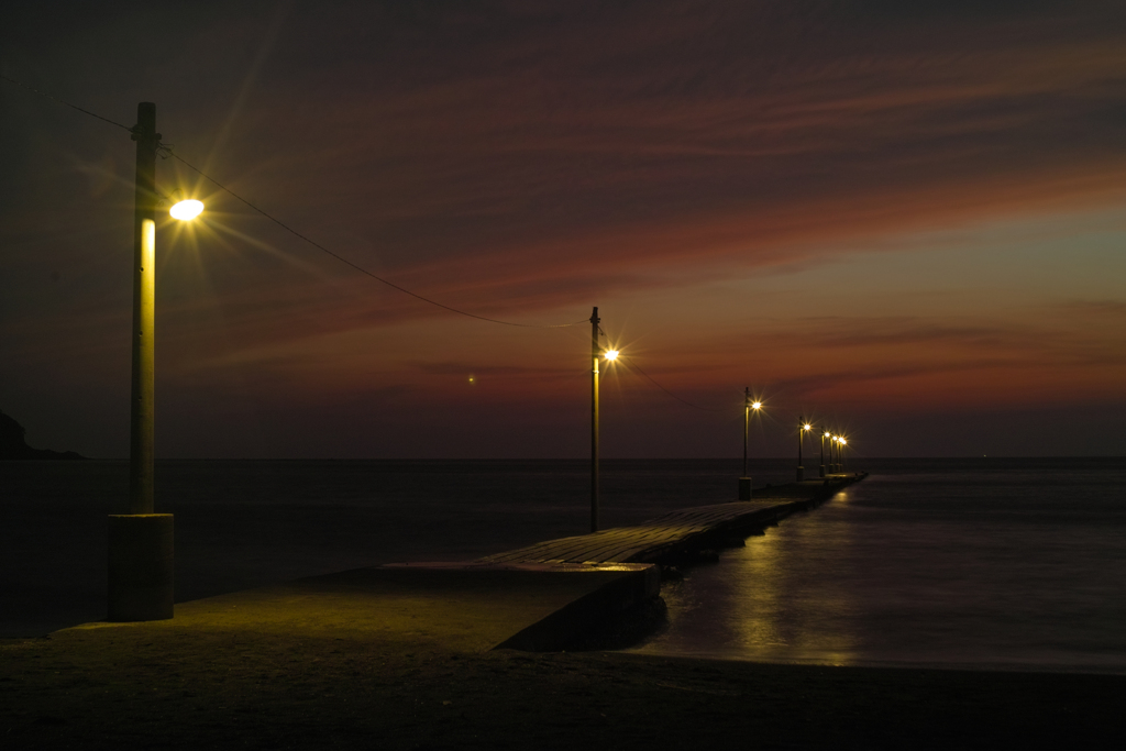 haraoka pier at 19:37 17,Jun2022