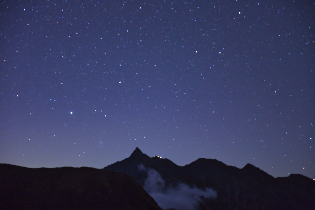 stars above mt.yarigadake