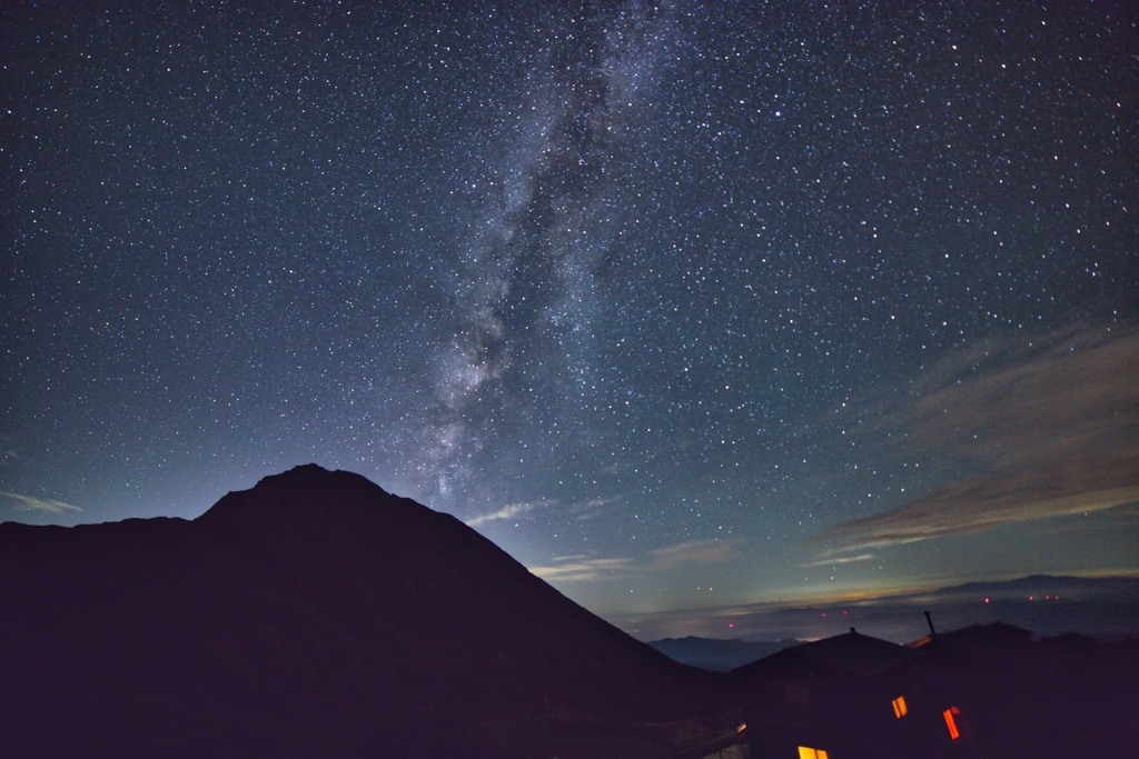 milky way with gonoike hyutte at Jul,25 