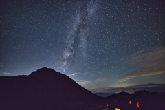 milky way with gonoike hyutte at Jul,25 