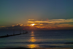 haraoka pier in chiba pref.