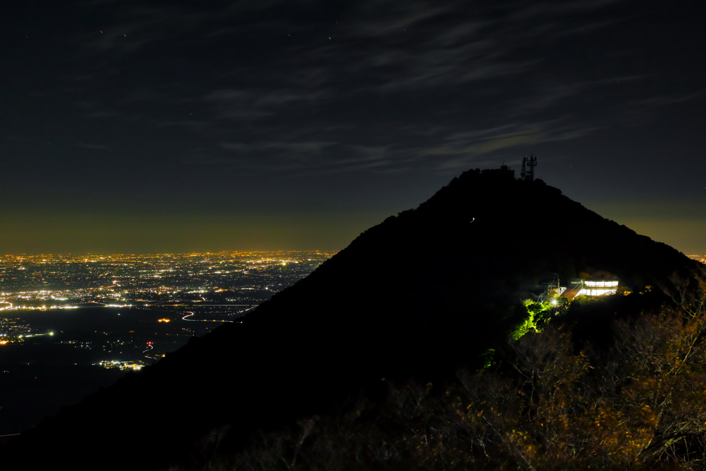 night view ar 6:22PM on Mt.Tsukuba