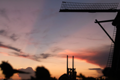 sunset at 19:14 18,Jul 2021