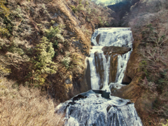water fall of fukuroda on Jan,30 2026