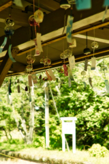 wind chimes at tukizaki station