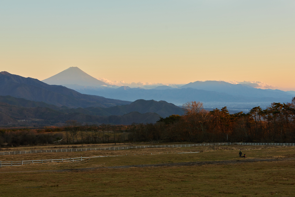 夕方の清泉寮