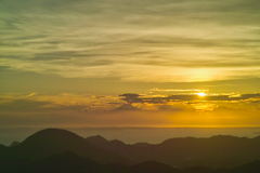 sunset on top of iyogatake