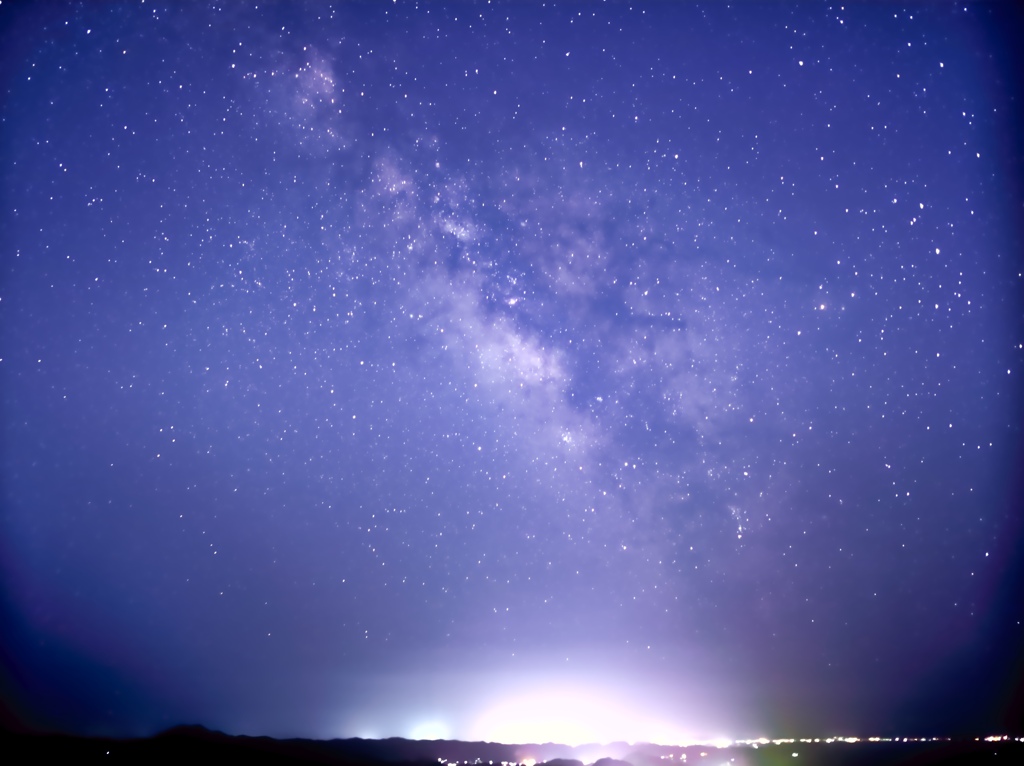 milky way from top of mt.nokogiri