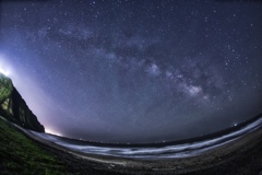 milky way at iioka coast