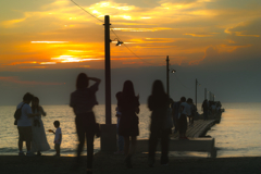 haraoka pier at 18:05 27,Aug 2022