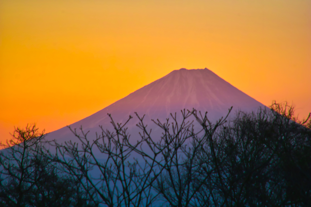 mt.fuji at 6:59 13,Jan 2023 in kobuchiza