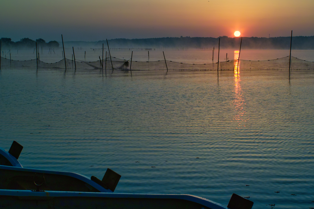 sunrise of inba lake at 4:57 Apr.27 2025