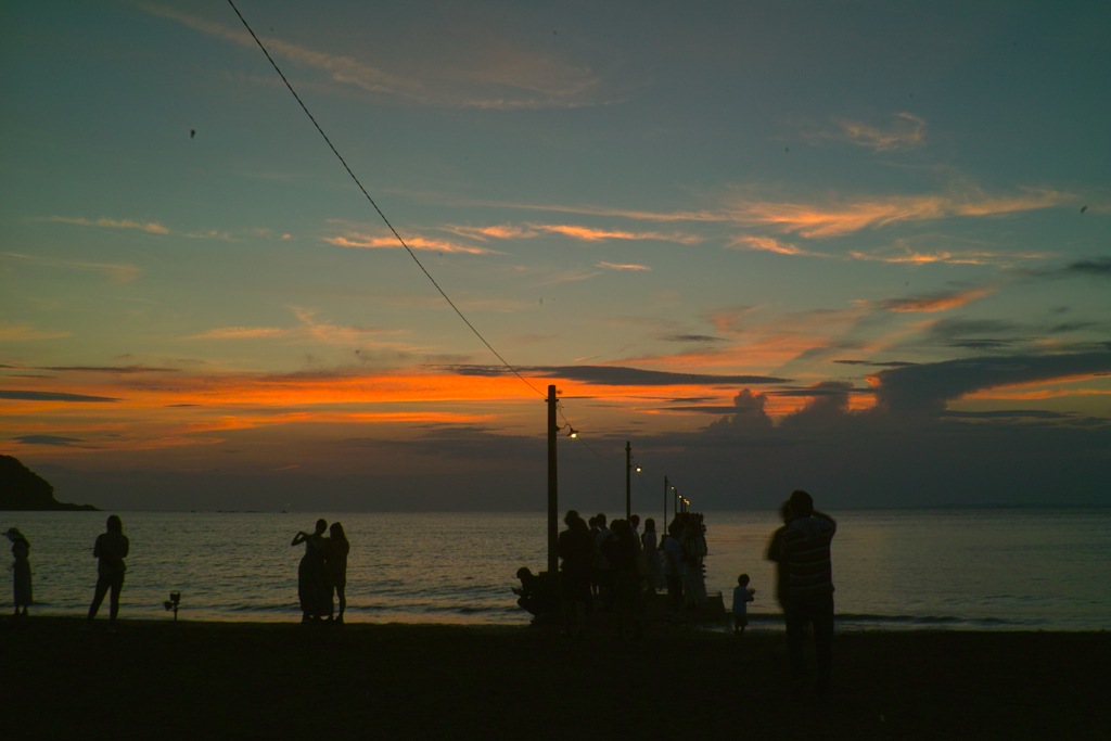 haraoka pier at 18:21 27,Aug 2022