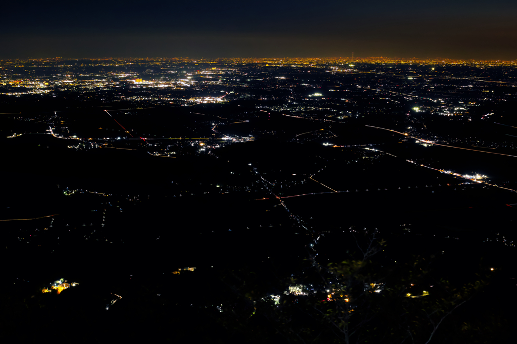 night view at 5:56PM on Mt.Tsukuba