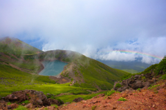 theird lake with rainbow