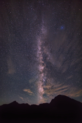 milky way on mt.ontake at Jul,25 2025