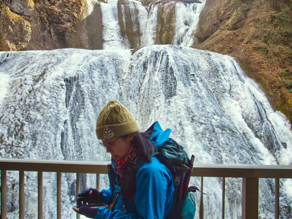 water fall of fukuroda on Jan,30 2026