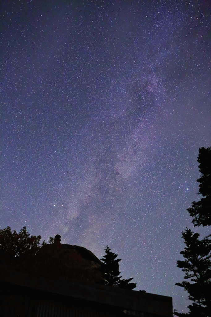 milky way on mt.kinpu