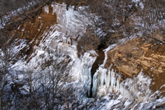 Icefall in mt.akagisan at 12:01 Jan,18 2