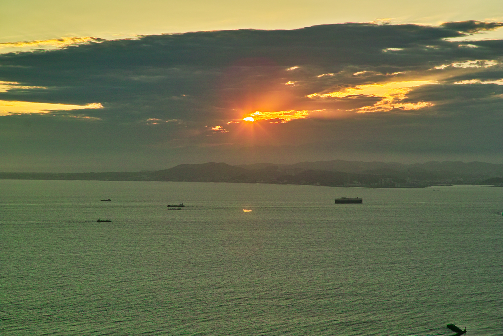sunset at top of mt.nokogiri