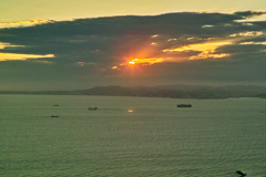 sunset at top of mt.nokogiri