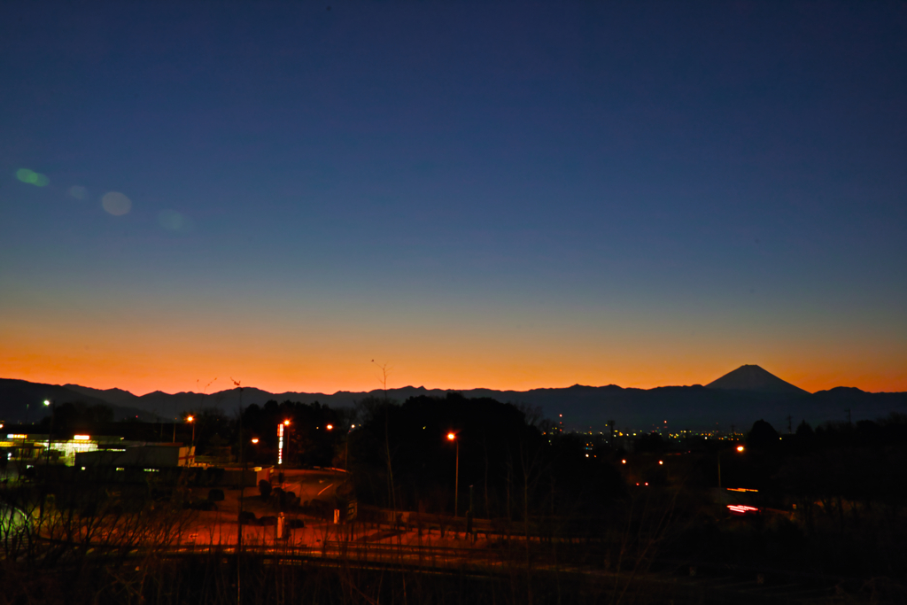 mt.fuji at 6:22 13,Jan 2023 in futaba SA