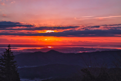 sunrise in mt.tsukuba at 7:00 Dec,31 202