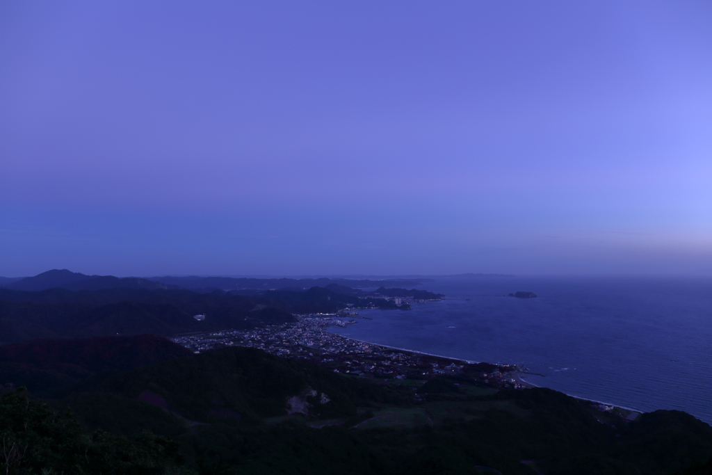 hota fishing port from top of mt.nokogir