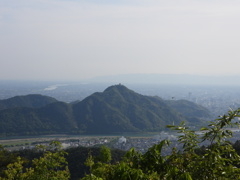 岐阜城を眼下に