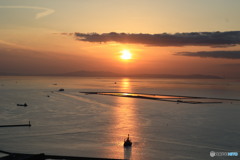 ゴールデンアワー夕焼け