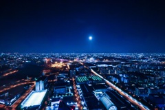中秋の名月　夜景