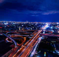 東大阪ジャンクション夜景