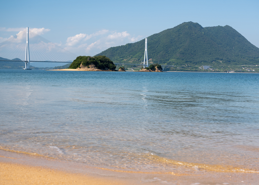 ターコイズブルーの砂浜