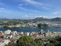 千光寺公園、展望台から見た景色。